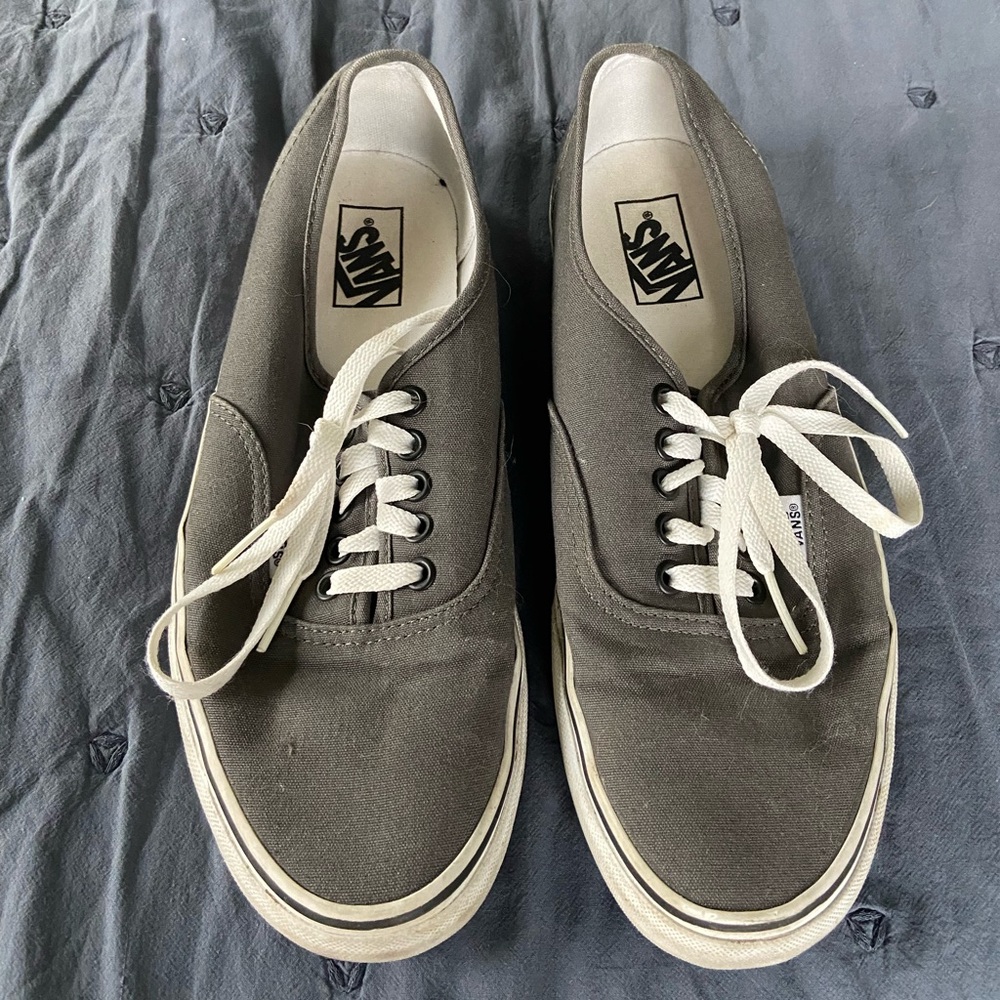 Vans Men's Gray Canvas Sneakers